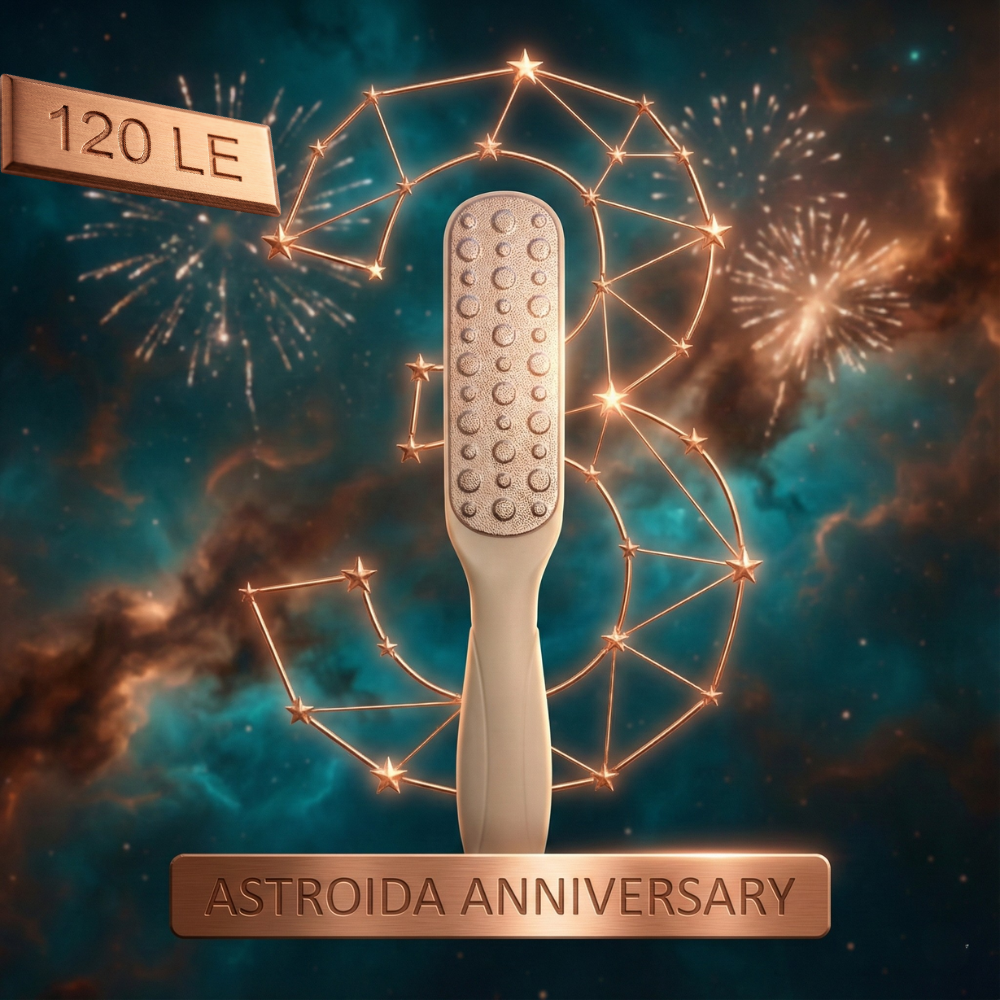 فرشاة بلاستيك لتقشير القدم (الوان متعددة)