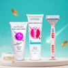 Astroida Precision Kit (Proven Results Zero Irritation) Gel + Laser Cream + Premium Razor