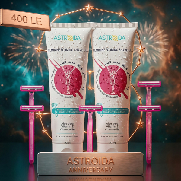 Astrodia shaving Value Offer (2 Astroida Gel + 5 Free Razors)