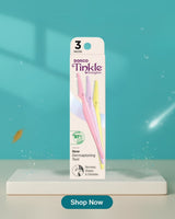 DORCO Tinkle Everglow Eyebrow & Face Razors – 3 Pieces