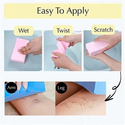 Exfoliating sponge dead skin remover random colors - Astroida