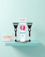 Astroida Max-Glide Shaving Kit – 1 Gel + 2 Six-Blade Razors
