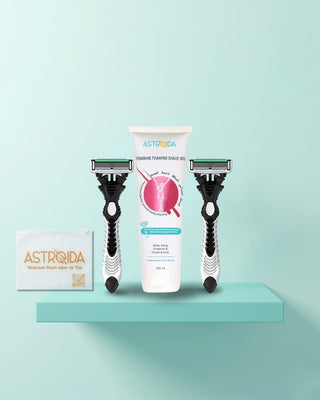 مجموعة استرويدا Max-Glide للحلاقة – جل واحد + ماكينتان بـ ٦ أمواس