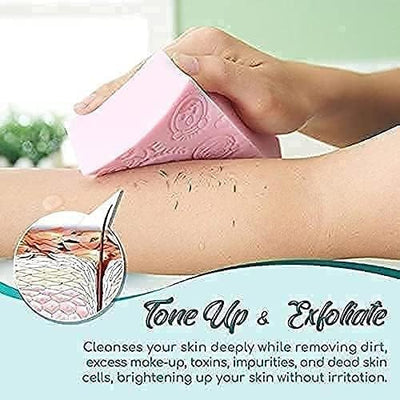 Exfoliating sponge dead skin remover random colors - Astroida