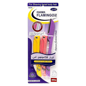 Flamingos Ladies Razor Facial and Body Hair 3 Pcs - Astroida