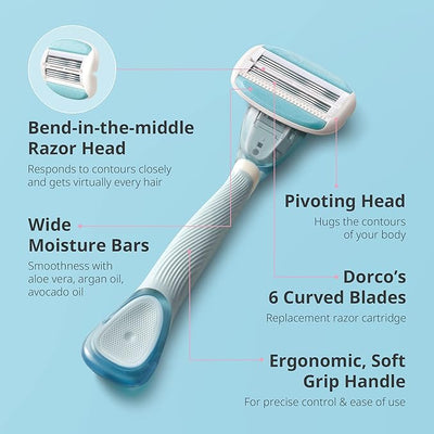 Dorco Eve 3 Refill Original Imported Razor 1Pc(غيار بدون ماكينه)
