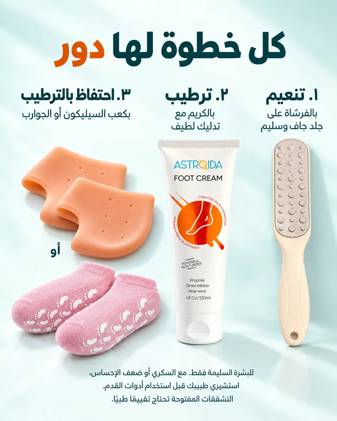 كريم استرويدا المرطب للقدم والكعب