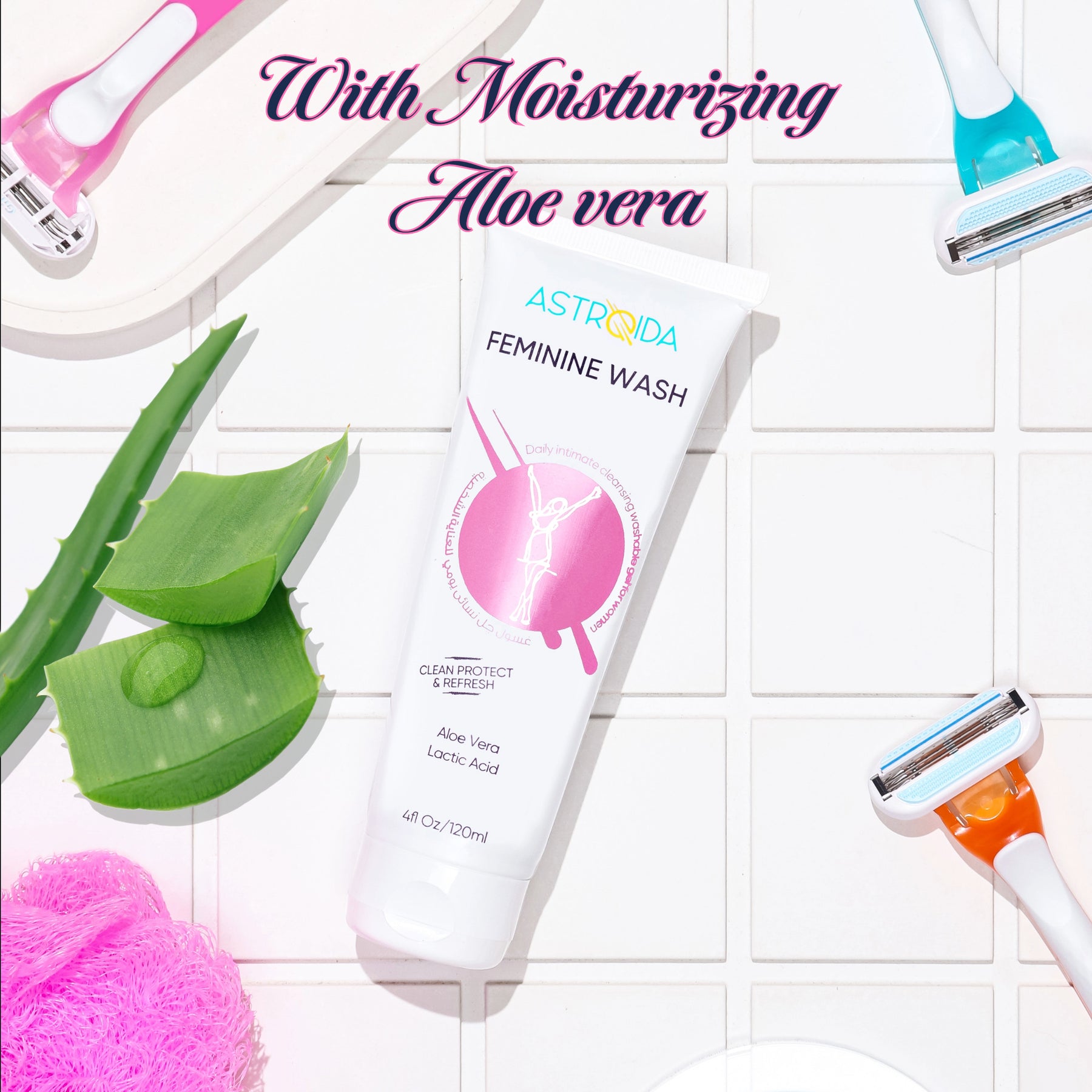 Feminie Razor Shaving Kit (2 Astroida Gel + Razors)