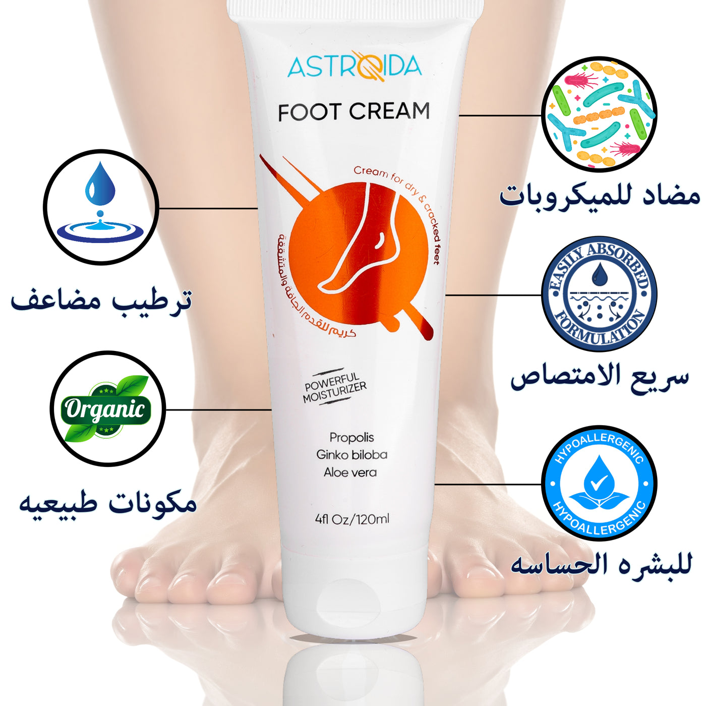 Astroida Foot Heeling Cream - Astroida