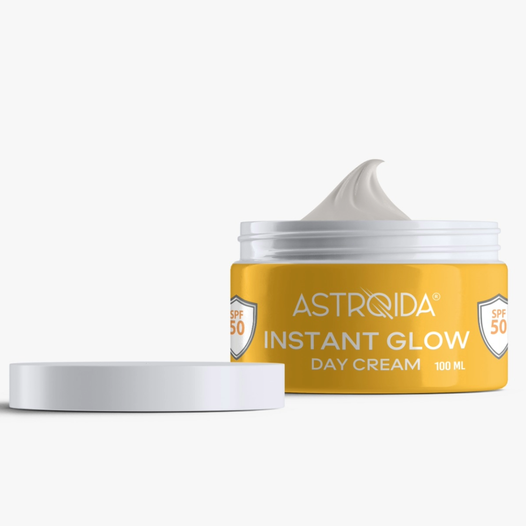 Astroida Instant Glow SPF50 Day Cream (Brightening, Moisturizing, and Sun Protection) 100ml -NEW-