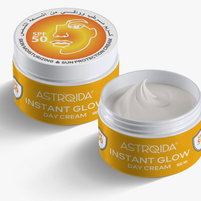 Astroida Instant Glow SPF50 Day Cream (Brightening, Moisturizing, and Sun Protection) 100ml -NEW-