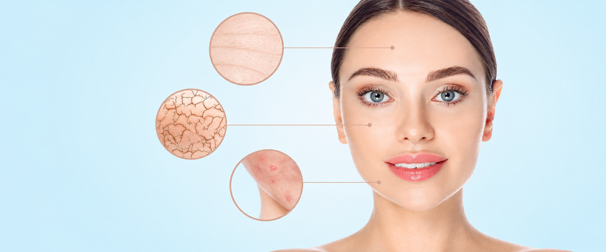 Skin Care Routine for Oily & Mixed Skin — wide desktop catalogue artwork