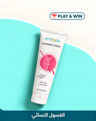 Astroida Feminine Wash 120ML (OUD-SCENTED) — mint and cream Play & Win campaign