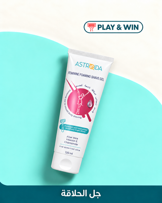 Astroida Feminine Foaming Shave Gel 120 ml — mint and cream Play & Win campaign