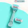 DORCO EVE 6 Women’s Razor – Handle + 2 Cartridges (Genuine Imported)