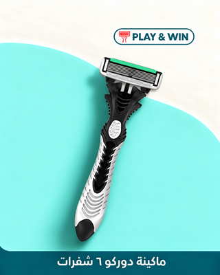 DORCO PACE 6-Blade Razors – Black. — mint and cream Play & Win campaign