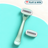 DORCO EVE 3 Women’s Razor – Handle + 2 Cartridges (Genuine Imported)