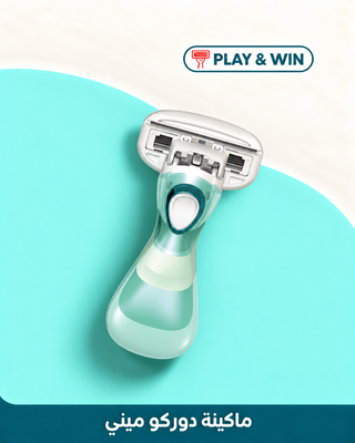 Dorco 6 Mini Razor — mint and cream Play & Win campaign