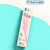 DORCO Tinkle Everglow Eyebrow & Face Razors – 3 Pieces